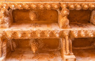 Miras Jaisalmer Kalesi Vintage Mimarisi Gündüzleri farklı açılardan
