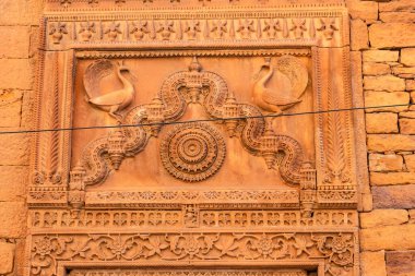 Miras Jaisalmer Kalesi Vintage kapı mimarisi Gün içinde farklı açılardan