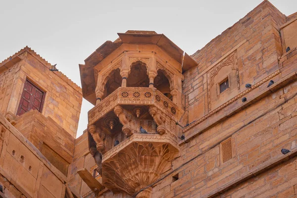 Arv Jaisalmer Fort Vintage Arkitektur Från Olika Vinklar Dagen — Stockfoto
