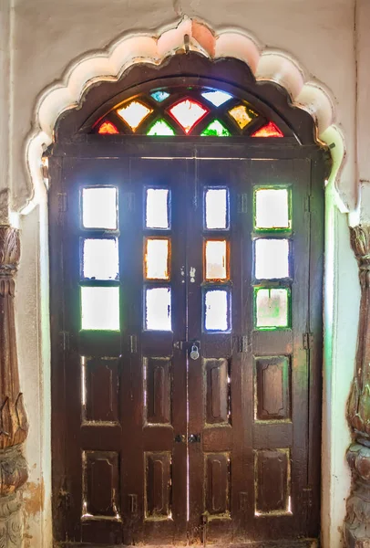 Erbe Jaisalmer Fort Vintage Door Architektur Aus Verschiedenen Blickwinkeln Tag — Stockfoto