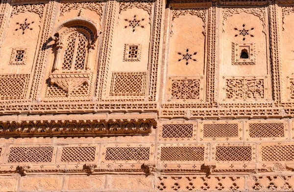 Patrimoine Jaisalmer Fort Architecture Vintage Sous Angle Différent Jour — Photo