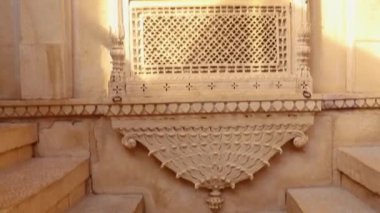 Miras Jaisalmer Kalesi Vintage pencere mimarisi gündüz farklı açılardan