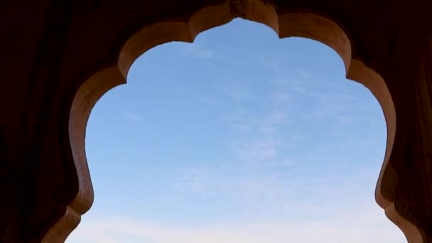 Patrimonio Jaisalmer Forte Architettura Vintage Con Vista Sulla Città Angolazione — Video Stock