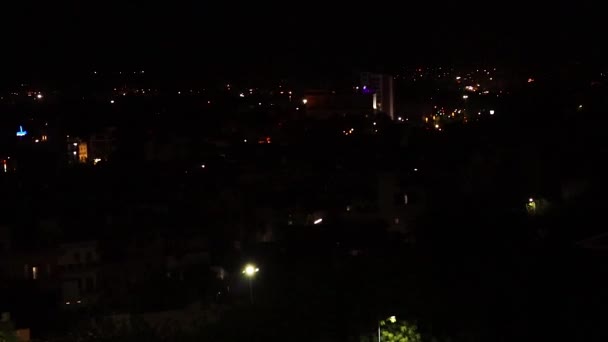City Night Landscape View Lights Night Video Taken Jodhpur Rajasthan — Stock Video