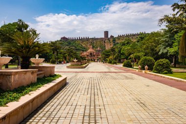 Shri Digamber Jain Gyanoday Tirth Kshetra, Nareli, Ajmer, Rajasthan, Hindistan 'da 19 Ağustos 2023' te benzersiz bir görüntü elde edilmiştir..
