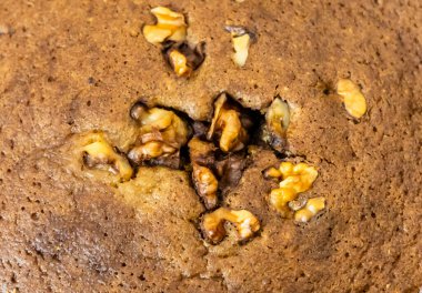 Ev yapımı lezzetli kahverengi kek.