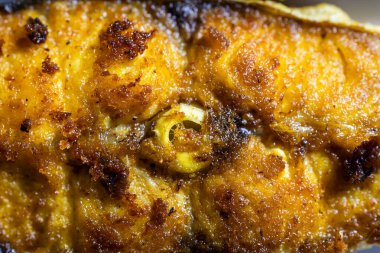 Kızarmış balıkları izole et. Farklı açılardan eve yakın çekim yap.