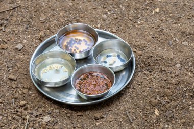 Farklı tohumlar ekmeye hazır küçük kasede saklanıyor.