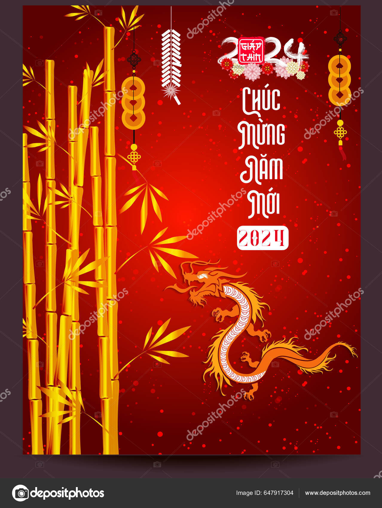 Lunar/chinese New Year 2024 Year of the Dragon Red Envelope 