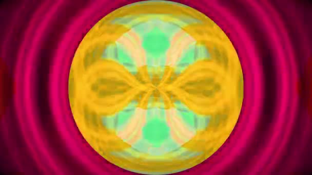 Psychedelic Sacred Geometry Infinite Kaleidoscope Visual Tunnel Seamless Loop Acid — Stock Video