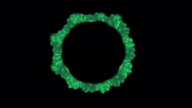 Yeni bir geçit açılıyor. Alfa kanallı soğuk ve sihirli ateş çemberi