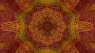 Psikedelik kutsal geometri sonsuz kaleydoskop görsel tünel dikişsiz 4k döngü meditasyon ruhsal uyanış için asit yolculuğu