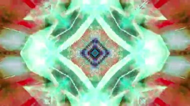 Mandala 3D Kaleydoskop Psikedelik Seyahat Geleneksel Bilinçli Meditasyon Tüneli Modeli Görüntü Rahatlatıcı Etnik Renkli Çakra Kundalini Yoga
