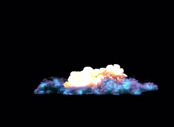 Sci Futuristická Exploze Nebo Magická Exploze Elektrickými Oblouky Alfa Kanálem — Stock video