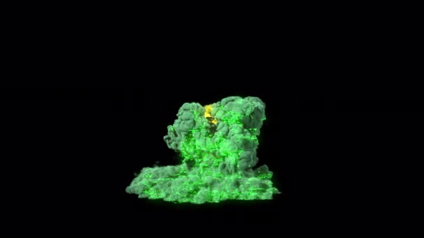 Sci Futuristická Exploze Nebo Magická Exploze Elektrickými Oblouky Alfa Kanálem — Stock video