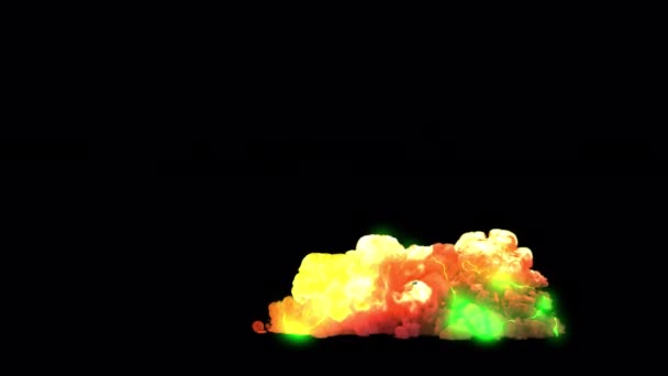Футуристический Взрыв Sci Волшебный Взрыв Электрической Дугой Альфа Каналом — стоковое видео