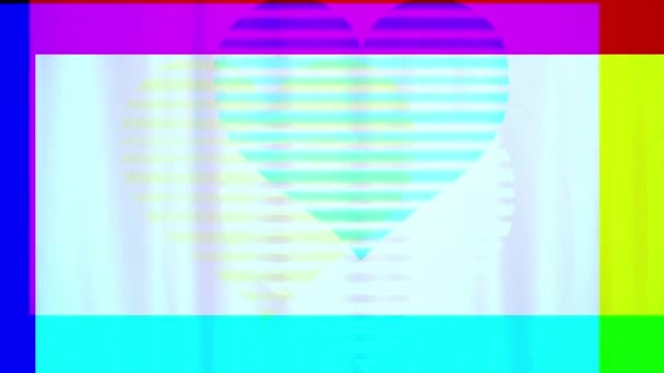 Happy Valentines Day Text Abstract Background Beautiful Romantic Valentine Video — Stock Video
