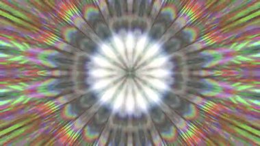 Mandala 3D Kaleydoskop Psikedelik Seyahat Geleneksel Bilinçli Meditasyon Tüneli Modeli Görüntü Rahatlatıcı Etnik Renkli Çakra Kundalini Yoga