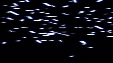 Twinkle glitter star sparkling particles moving across scene 4k with alpha
