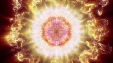 Mandala 3D Kaleydoskop Psikedelik Seyahat Geleneksel Bilinçli Meditasyon Tüneli Modeli Görüntü Rahatlatıcı Etnik Renkli Çakra Kundalini Yoga