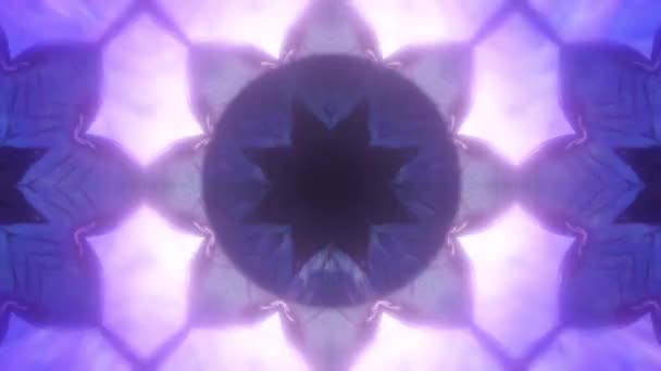 Mandala Akvarell Festmények Virág Kaleidoszkóp Zökkenőmentes Hurok — Stock videók