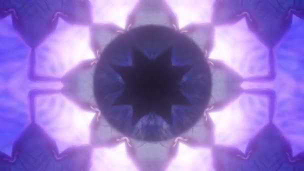 Mandala Watercolor Paintings Flower Kaleidoscope Seamless Loop — Stockvideo