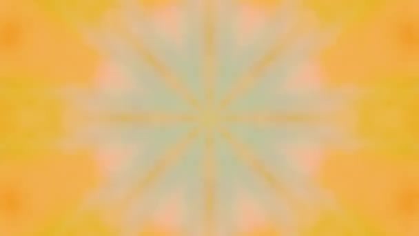 Lukisan Cat Air Mandala Bunga Kaleidoskop Loop Mulus — Stok Video