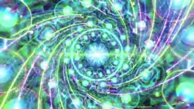 Mandala 3D Kaleydoskop Psikedelik Seyahat Geleneksel Bilinçli Meditasyon Tüneli Modeli Görüntü Rahatlatıcı Etnik Renkli Çakra Kundalini Yoga