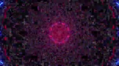 Mandala 3D Kaleydoskop Psikedelik Seyahat Geleneksel Bilinçli Meditasyon Tüneli Modeli Görüntü Rahatlatıcı Etnik Renkli Çakra Kundalini Yoga