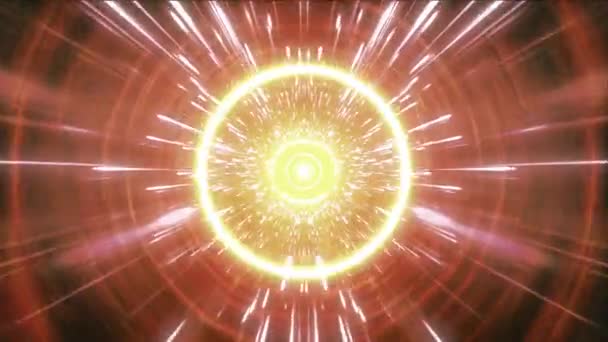 Mandala Kaléidoscope Boucle Transparente Psychédélique Trippy Futuriste Modèle Tunnel Traditionnel — Video