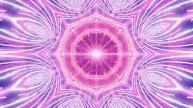 Swirling 3D Kaleidoscope seamless loop Psychedelic Trippy Futuristic Traditional Tunnel Pattern for Consciousness Meditation Background Video Relaxing Ethnic Colorful pattern Chakra Kundalini Yoga