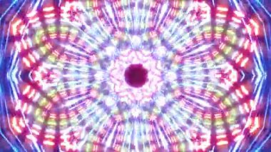 Mandala 3D Kaleydoskop Psikedelik Seyahat Geleneksel Bilinçli Meditasyon Tüneli Modeli Görüntü Rahatlatıcı Etnik Renkli Çakra Kundalini Yoga