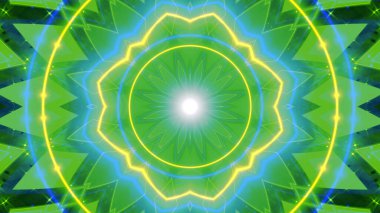 Mandala 3D Kaleydoskop Psikedelik Seyahat Geleneksel Bilinçli Meditasyon Tüneli Modeli Görüntü Rahatlatıcı Etnik Renkli Çakra Kundalini Yoga