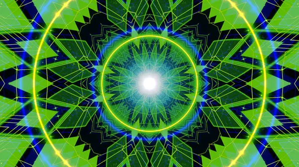 Mandala 3D Kaleydoskop Psikedelik Seyahat Geleneksel Bilinçli Meditasyon Tüneli Modeli Görüntü Rahatlatıcı Etnik Renkli Çakra Kundalini Yoga