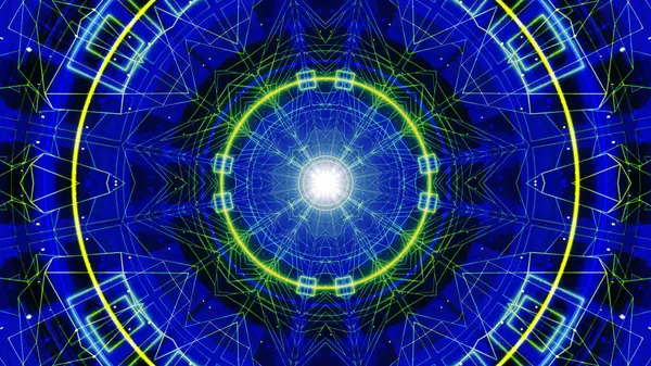 Mandala 3D Kaleydoskop Psikedelik Seyahat Geleneksel Bilinçli Meditasyon Tüneli Modeli Görüntü Rahatlatıcı Etnik Renkli Çakra Kundalini Yoga