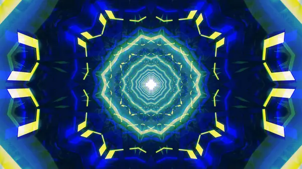 Mandala 3D Kaleydoskop Psikedelik Seyahat Geleneksel Bilinçli Meditasyon Tüneli Modeli Görüntü Rahatlatıcı Etnik Renkli Çakra Kundalini Yoga