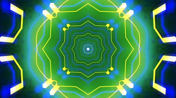 Mandala 3D Kaleydoskop Psikedelik Seyahat Geleneksel Bilinçli Meditasyon Tüneli Modeli Görüntü Rahatlatıcı Etnik Renkli Çakra Kundalini Yoga