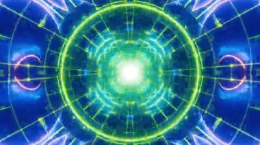 Mandala 3D Kaleydoskop Psikedelik Seyahat Geleneksel Bilinçli Meditasyon Tüneli Modeli Görüntü Rahatlatıcı Etnik Renkli Çakra Kundalini Yoga