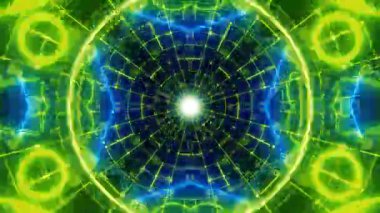Mandala 3D Kaleydoskop Psikedelik Seyahat Geleneksel Bilinçli Meditasyon Tüneli Modeli Görüntü Rahatlatıcı Etnik Renkli Çakra Kundalini Yoga