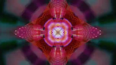 Mandala 3D Kaleydoskop Psikedelik Seyahat Geleneksel Bilinçli Meditasyon Tüneli Modeli Görüntü Rahatlatıcı Etnik Renkli Çakra Kundalini Yoga