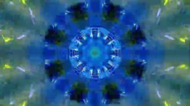 Mandala 3D Kaleydoskop Psikedelik Seyahat Geleneksel Bilinçli Meditasyon Tüneli Modeli Görüntü Rahatlatıcı Etnik Renkli Çakra Kundalini Yoga