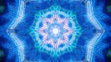 Mandala 3D Kaleydoskop Psikedelik Seyahat Geleneksel Bilinçli Meditasyon Tüneli Modeli Görüntü Rahatlatıcı Etnik Renkli Çakra Kundalini Yoga