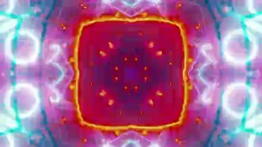 Mandala 3D Kaleydoskop Psikedelik Seyahat Geleneksel Bilinçli Meditasyon Tüneli Modeli Görüntü Rahatlatıcı Etnik Renkli Çakra Kundalini Yoga