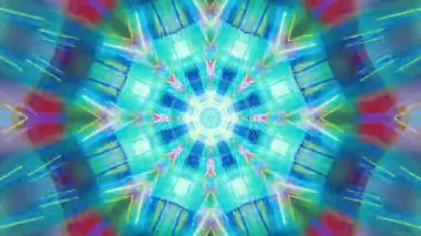 Mandala 3D Kaleydoskop Psikedelik Seyahat Geleneksel Bilinçli Meditasyon Tüneli Modeli Görüntü Rahatlatıcı Etnik Renkli Çakra Kundalini Yoga