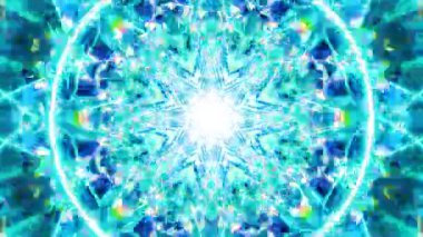 Mandala 3D Kaleydoskop Psikedelik Seyahat Geleneksel Bilinçli Meditasyon Tüneli Modeli Görüntü Rahatlatıcı Etnik Renkli Çakra Kundalini Yoga