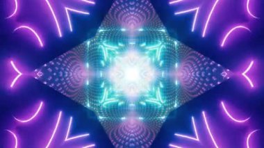 Mandala 3D Kaleydoskop Psikedelik Seyahat Geleneksel Bilinçli Meditasyon Tüneli Modeli Görüntü Rahatlatıcı Etnik Renkli Çakra Kundalini Yoga