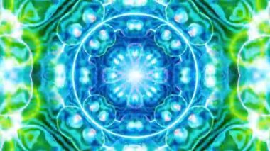 Mandala 3D Kaleydoskop Psikedelik Seyahat Geleneksel Bilinçli Meditasyon Tüneli Modeli Görüntü Rahatlatıcı Etnik Renkli Çakra Kundalini Yoga