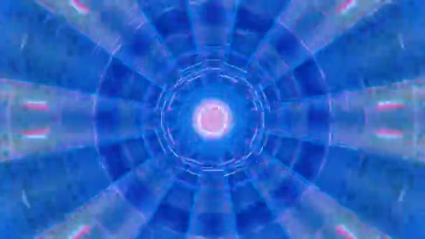 Mandala Kaléidoscope Boucle Transparente Psychédélique Trippy Futuriste Modèle Tunnel Traditionnel — Video
