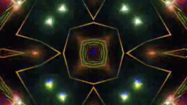 Mandala 3D Kaleydoskop Psikedelik Seyahat Geleneksel Bilinçli Meditasyon Tüneli Modeli Görüntü Rahatlatıcı Etnik Renkli Çakra Kundalini Yoga