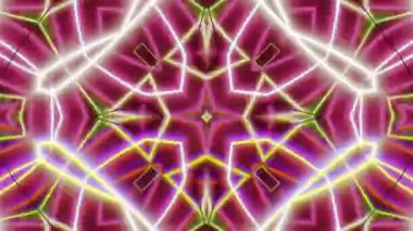 Mandala 3D Kaleydoskop Psikedelik Seyahat Geleneksel Bilinçli Meditasyon Tüneli Modeli Görüntü Rahatlatıcı Etnik Renkli Çakra Kundalini Yoga